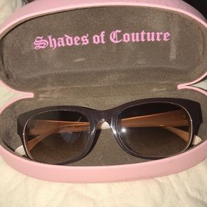 Juicy Couture black & light pink glasses